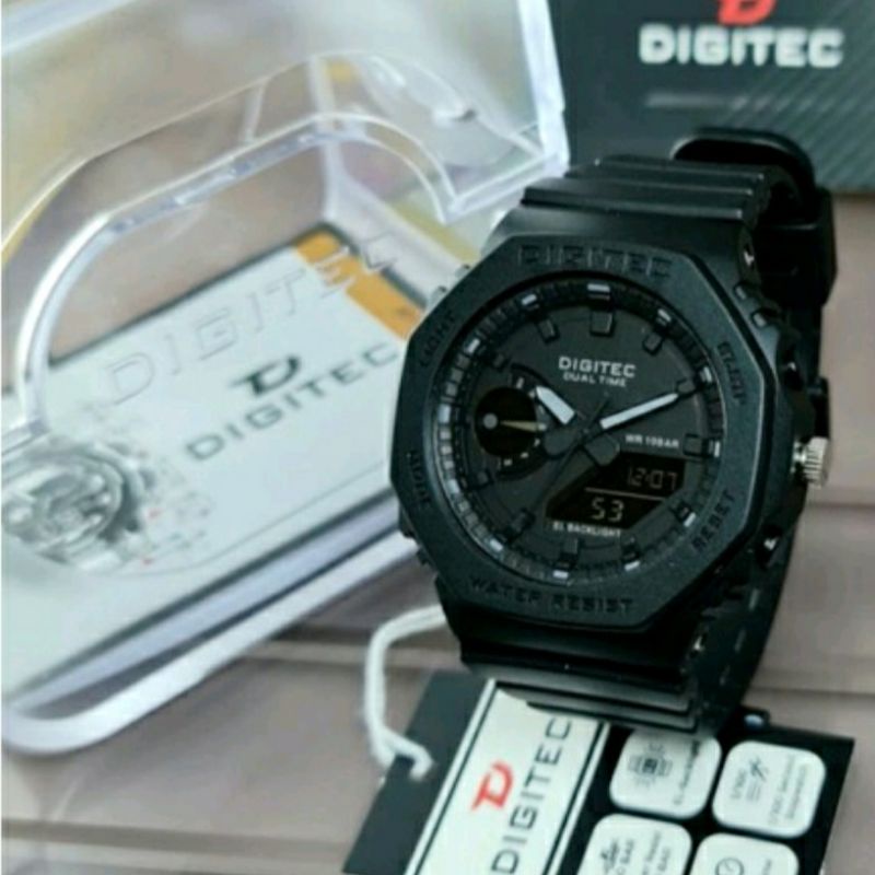 Digitec 3119 Outdoor Jam Tangan DG 3119 Ga2100 Jam Tangan Pria Rubber Dualtime Anti Air Waterproof