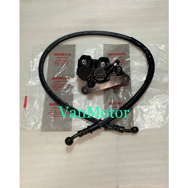 KALIPER CAKRAM PALA BABI DEPAN KARISMA SUPRA X 125 SUPRA FIT NEW LAMA HONDA ASLI NISSIN SET SELANG REM TERMURAH