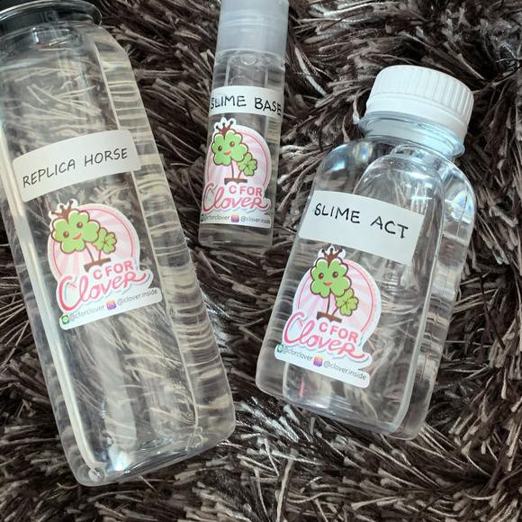 

○ CLEAR SLIME KIT by CFORCLOVER / goodie bag tutorial membuat act base ☝