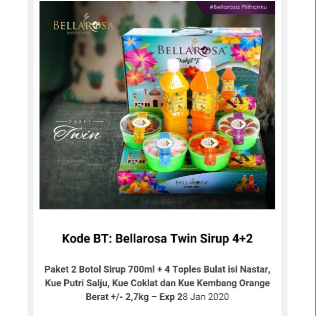 

Paket bellarossa twin