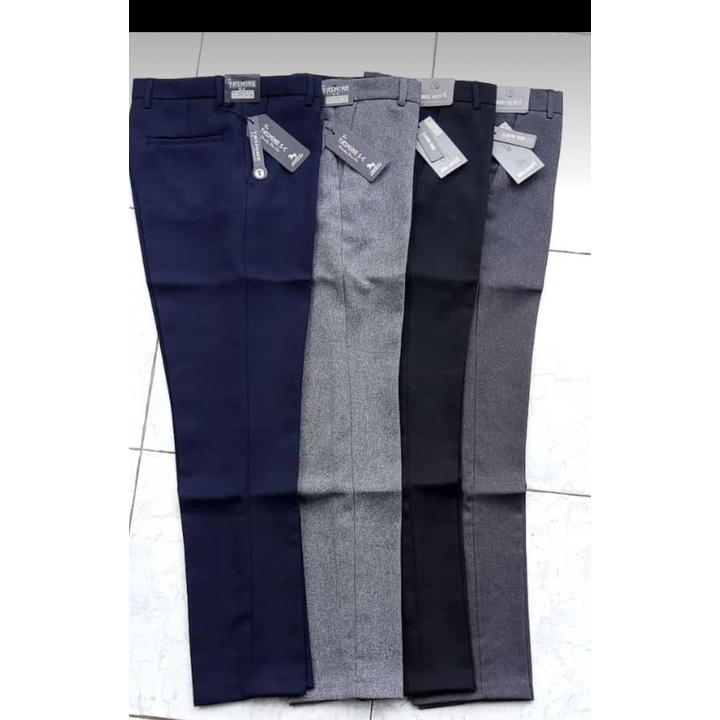 CELANA KANTOR FORMAL PRIA SLIMFIT BAHAN DASAR KAIN WOLL PREMIUM Celana kantor pria cowok panjang bahan kain formal kerja slimfit murah berkualitas