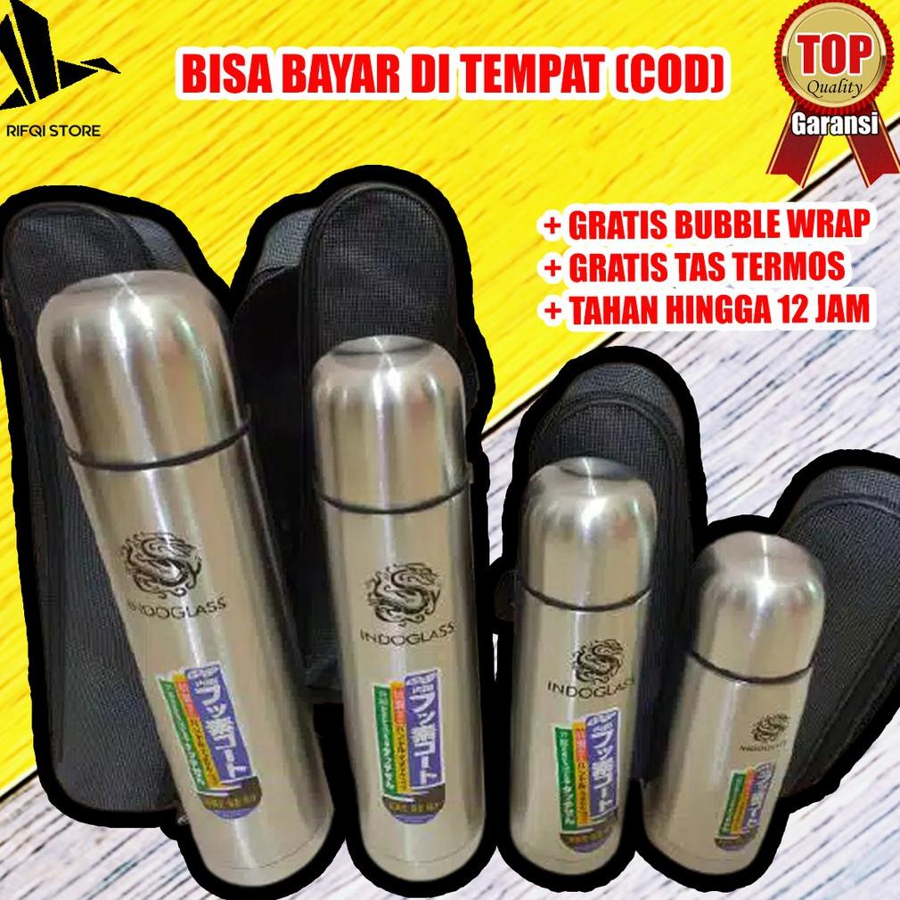 TERMOS TREMOS STAINLESS STEEL 350 500 750 1000 ML FREE TAS TERMOS AIR PANAS ES KECIL MINI POLOS MURA