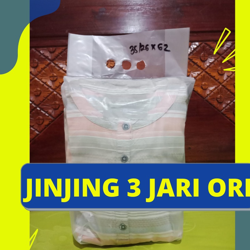Plastik jinjing 3 jari HD ORI I Plastik packing I Laundry Kiloan