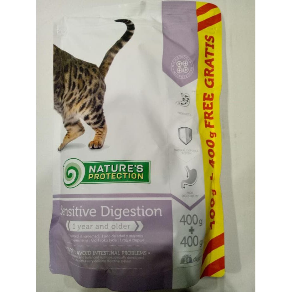 Makanan Kucing Nature Protection Sensitive Digestion 400gr Free