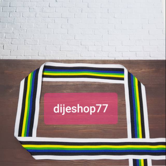 Pita list cool brazil 4cm per ROLL / pita brasil cool 4 cm / bisban /list tape celana baju/pita kain