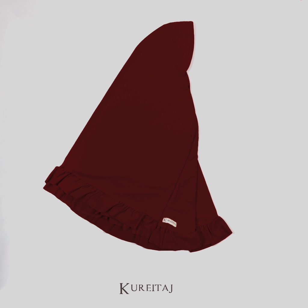 Hijab Instant Jilbab Bergo Khimar Rampel Bergo Polos Bergo Menutup Dada Jilbab Rumah dan Pergi Kureitaj SOFT PED