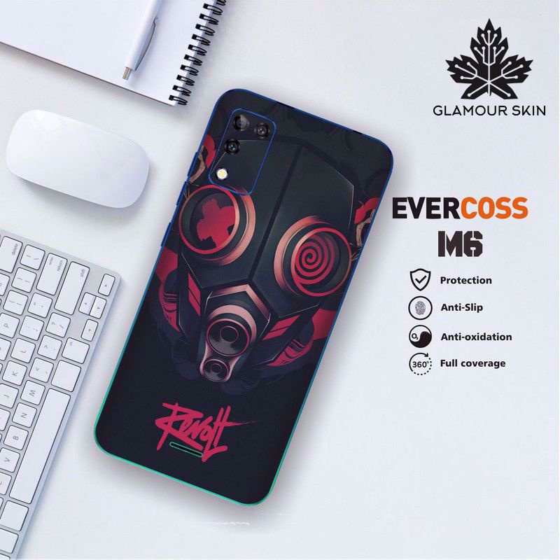 *(Dapat2PCS)* EVERCOSS M6 Garskin Case/Stiker Protector Motif TOXIC