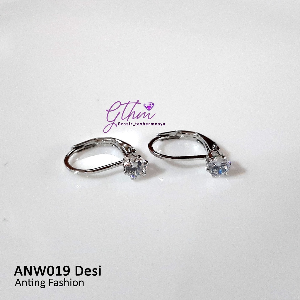 anting desi kait silver simple imut bs di pakai anak dan dewasa untuk telinga kecil awet lapis emas