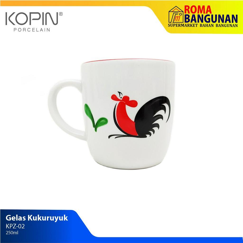 Kopin Gelas Kukuruyuk Mug Ayam Cangkir Ayam Jago KPZ 02 250 ml