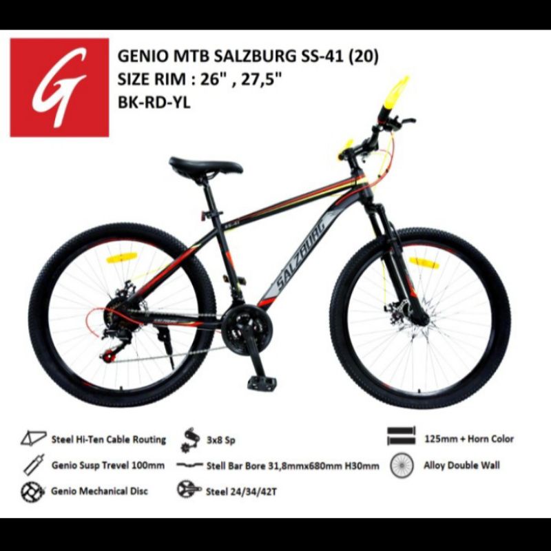 sepeda gunung genio salzburg SS-41 27.5 inch