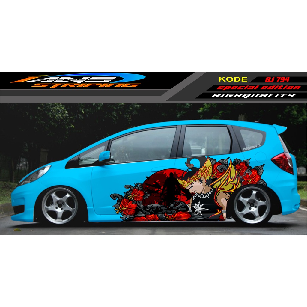 STIKER TERBARU MOBIL JAZZ BRIO AVANZA SIGRA YARIS / STIKER VARIASI MOBIL / MODIF STICKER MOBIL 620