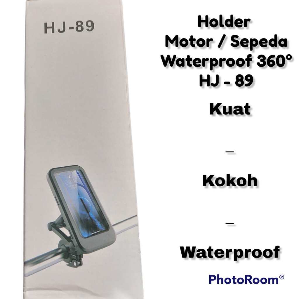 HJ-89 HM-18 Holder Motor Sepeda Waterproof 360 Derajat Rotation Dudukan Handphone