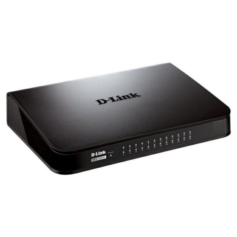 SWITCH HUB INTERNET 24 PORT D-LINK DES 1024A - DLINK SWITCH DES1024A DES-1024A GARANSI RESMI