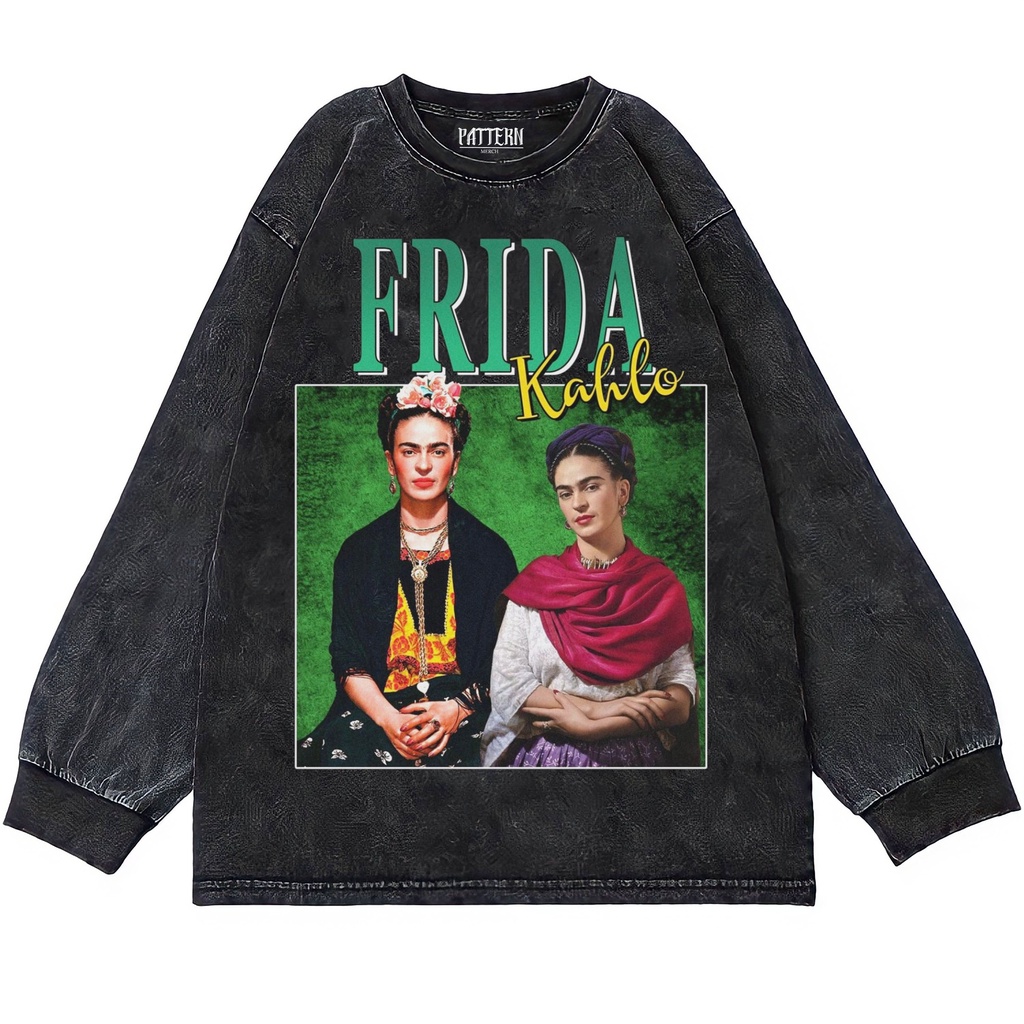 KAOS OVERSIZE | OVERSIZE LONGSLEEVE | T-SHIRT OVERSIZE | WASHING | KAOS FRIDA KAHLO HOMAGE TEE
