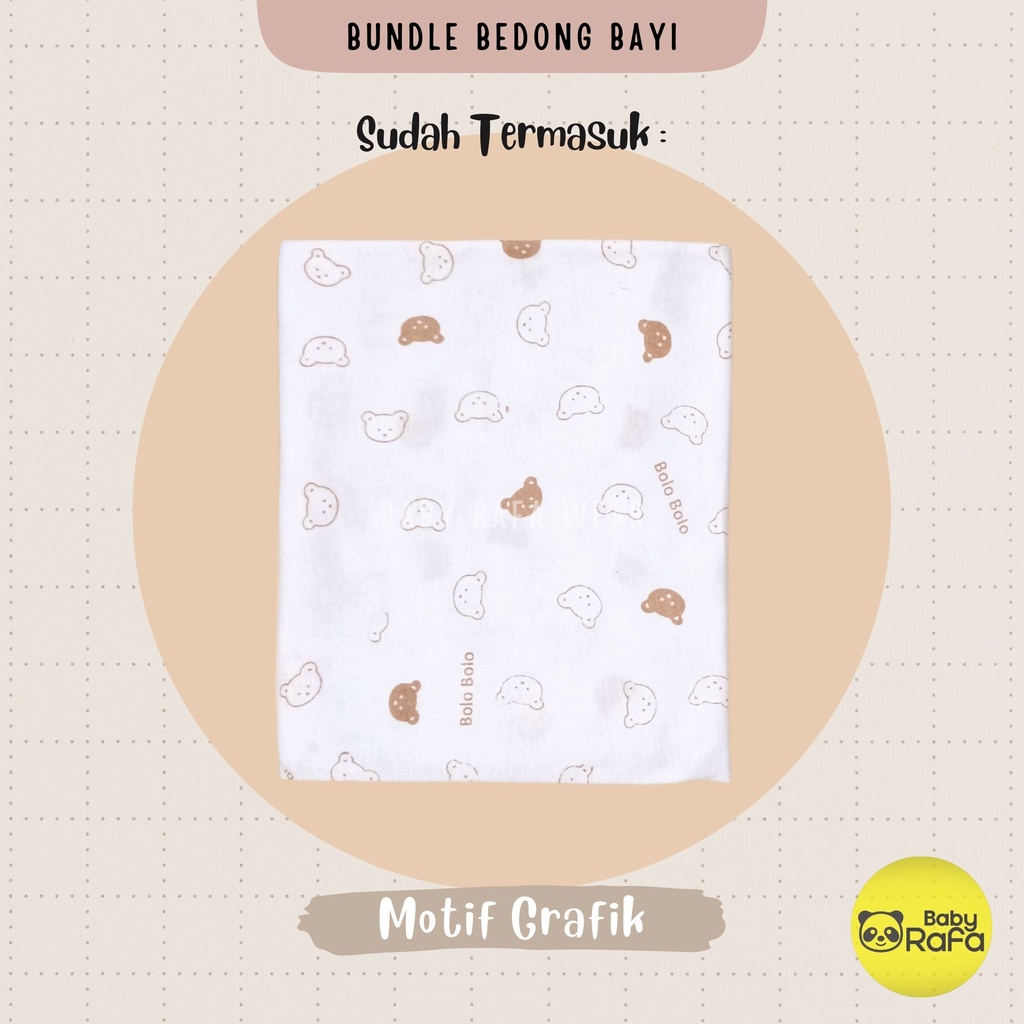 Serian Coklat Susu - 3 pcs Bedong Bayi Bahan Kaos COKLAT SUSU SERIES 110 x 90 cm Merk SNI Bolo - Bolo