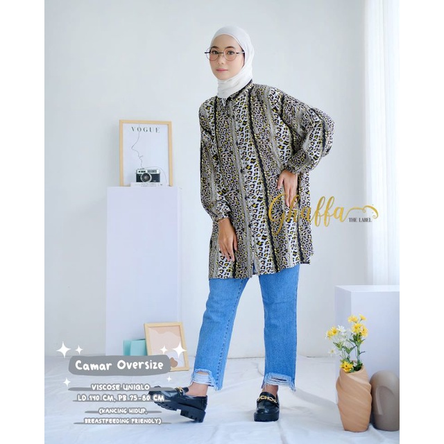 Blouse oversize muslimah / Camar oversize by ghaffa the label / Oversize premium muslimah