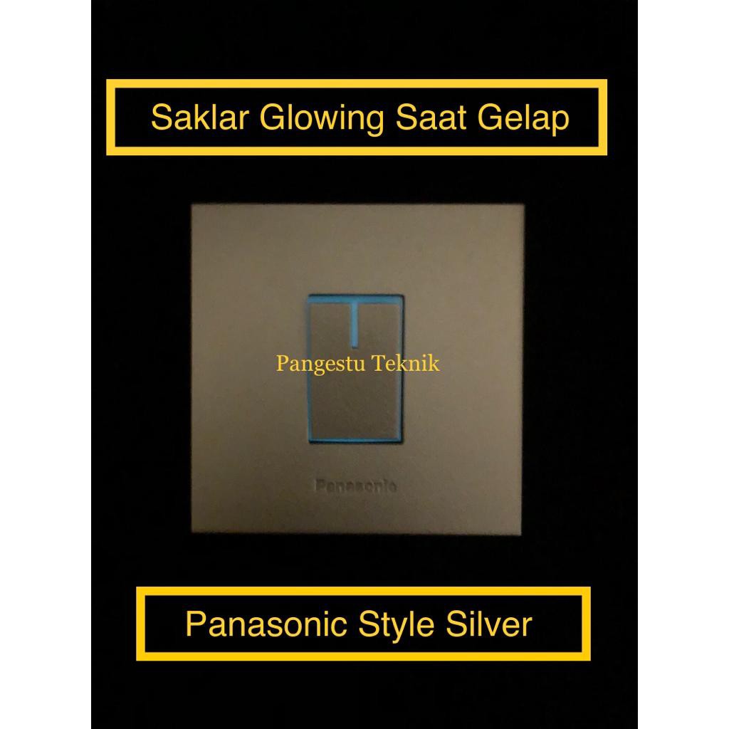 Panasonic Saklar Engkel Style Silver Saklar Minimalis