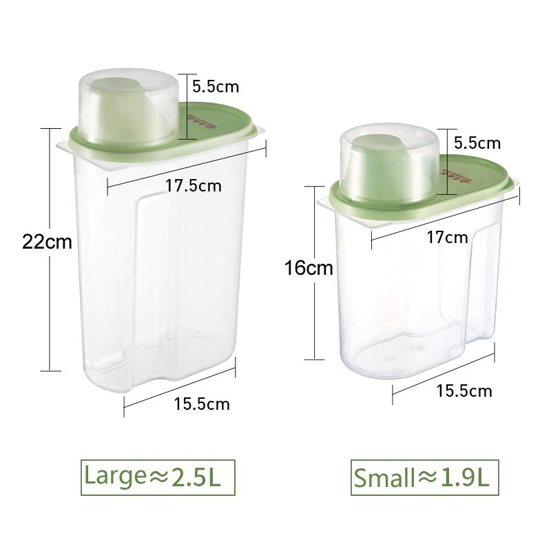 Toples Wadah Penyimpanan Makanan Food Storage Container Kapasitas 1.9L