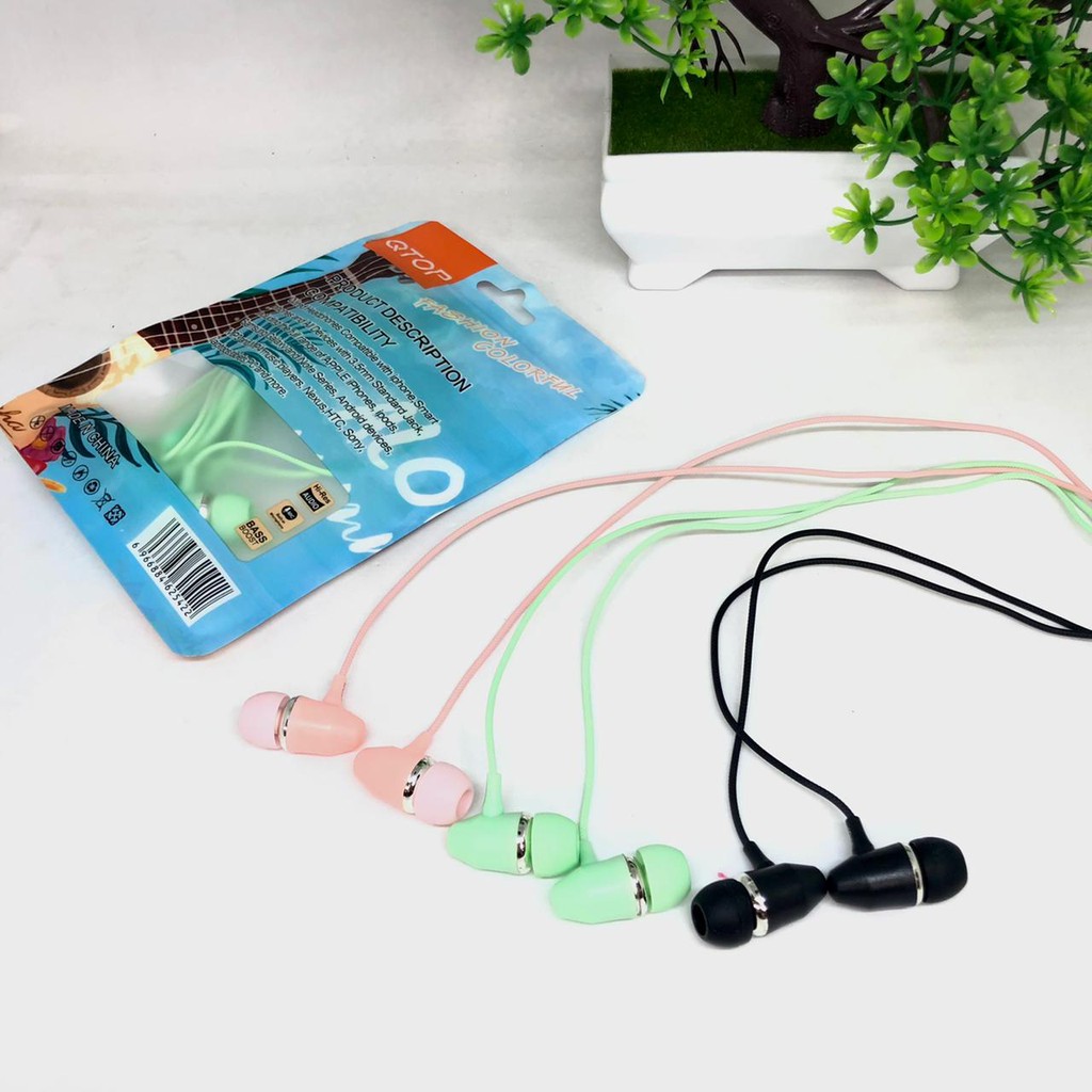 Headset XIAOMI Macaron Color HIFI IN Ear EARPHONE Suara Musik dengan mic Q-TOP HANDSFREE SAMSUNG