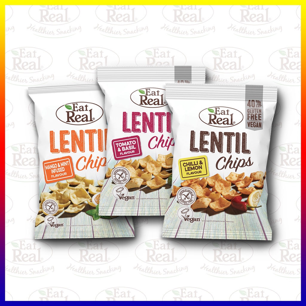 

Eat Real Lentil Chips - Beli 3 Lebih Hemat | Keripik Sehat | 40g x 3