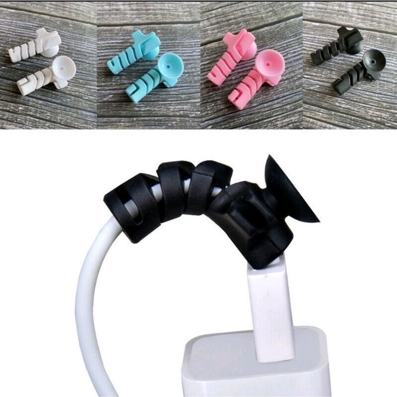 spiral cable holder karet holder kabel spiral gantungan kabel casan pelindung ujung kabel