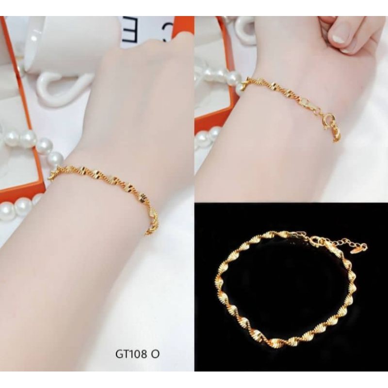 gelang tangan wanita mlintir set perhiasan