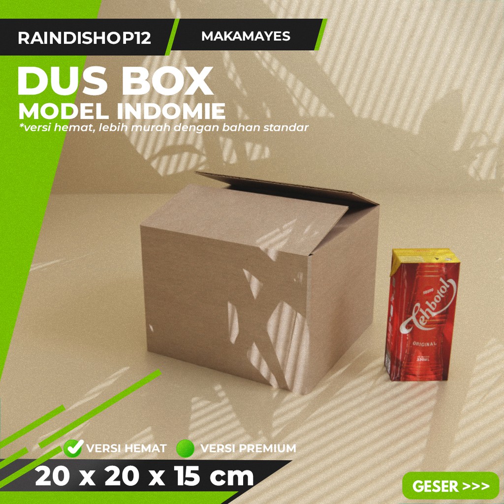 

BOX 20 X 20 X 15 CM KARDUS KOTAK KEMASAN PACKAGING KADO POLOS