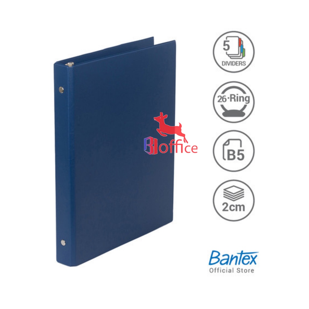 

Bantex School Binder B5 1326 - Loose Leaf Ring Besi
