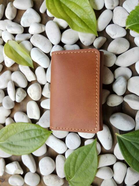 Dompet Kartu Pria Card Holder Bahan Kulit  Card Wallet Simple Wallet Muat 30 Kartu