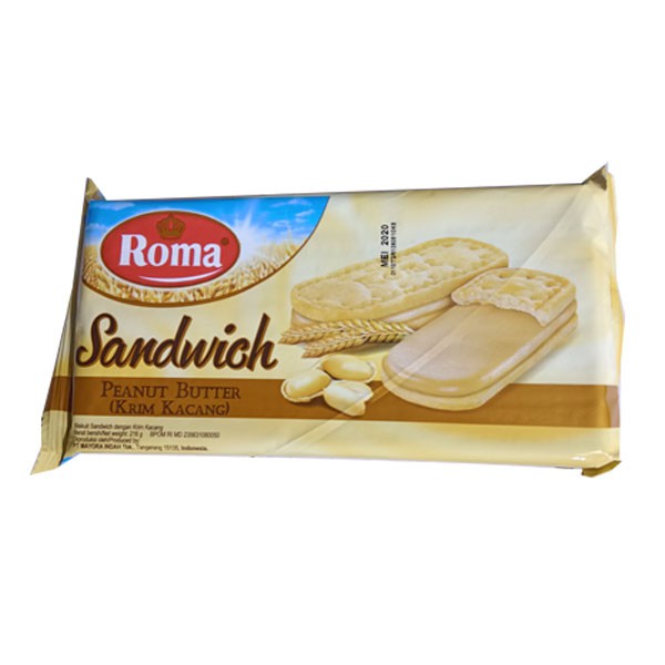 

Roma Sandwich Peanut 216Gr