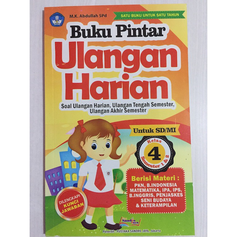 Buku Pintar Ulangan Harian Untuk Sd Kelas 4 Satu Buku Untuk Satu Tahun