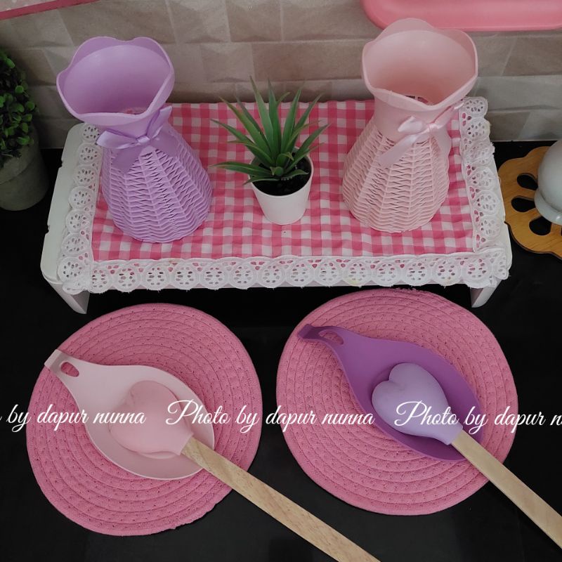 DAPUR NUNNA ALAS SUTIL SILIKON | ALAS SUTIL PINK | ALAS SUTIL UNGU | PERABOTAN DAPUR PINK