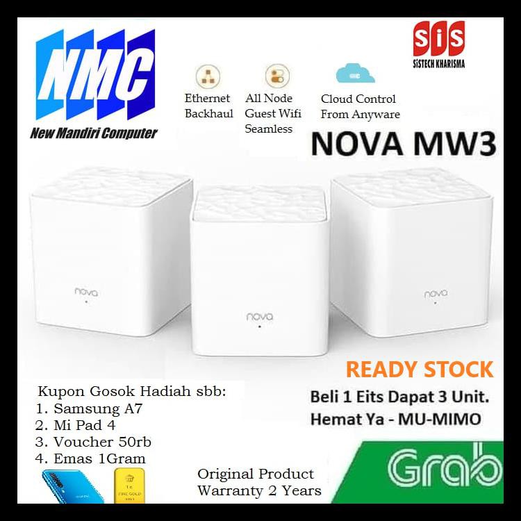 Tenda Nova Mw3 (Isi 3) - Tenda Mw3 Whole Home Mesh Wifi System