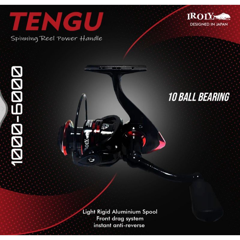 reel iroly tengu dan agyo 1000, 2000, 3000 10 bearing