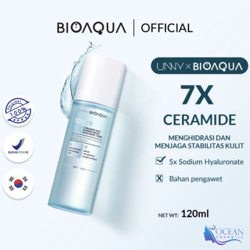 Jual (BPOM) BIOAQUA 7X Ceramide Skin Barrier Moisturizer Toner 120ml ...