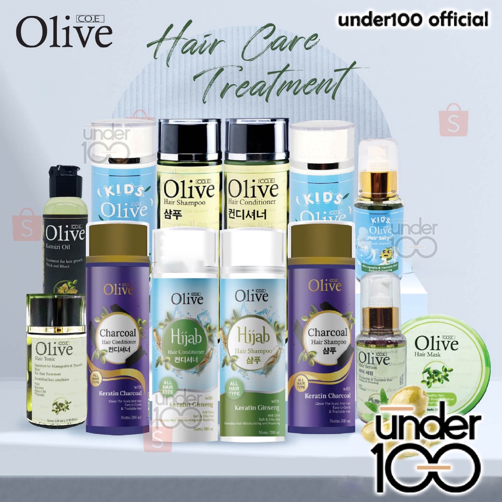 ❤ UNDER100 ❤ CO.E Olive Hair Treatment | Shampoo | Conditioner | Tonic | Shampo Serum Kids SYB (✔BPOM)