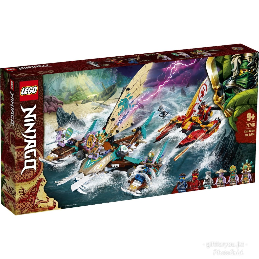 Lego Ninjago 71748 Catamaran Sea Battle Ship Kapal Mainan Bricks Anak Toy Kid Original