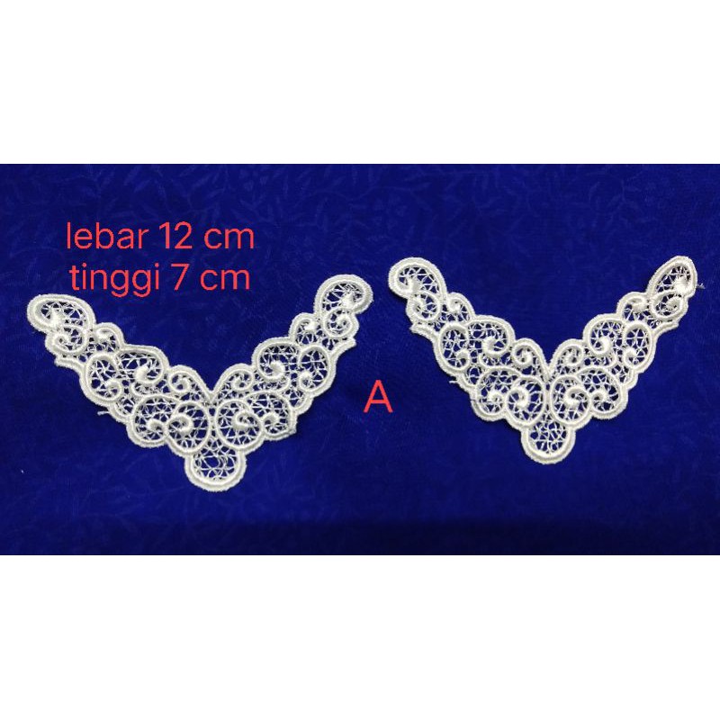 Renda bordir accesoris bordir kupu kupu