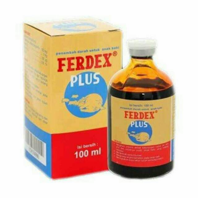 ferdex plus 100 ml - obat anemia untuk babi