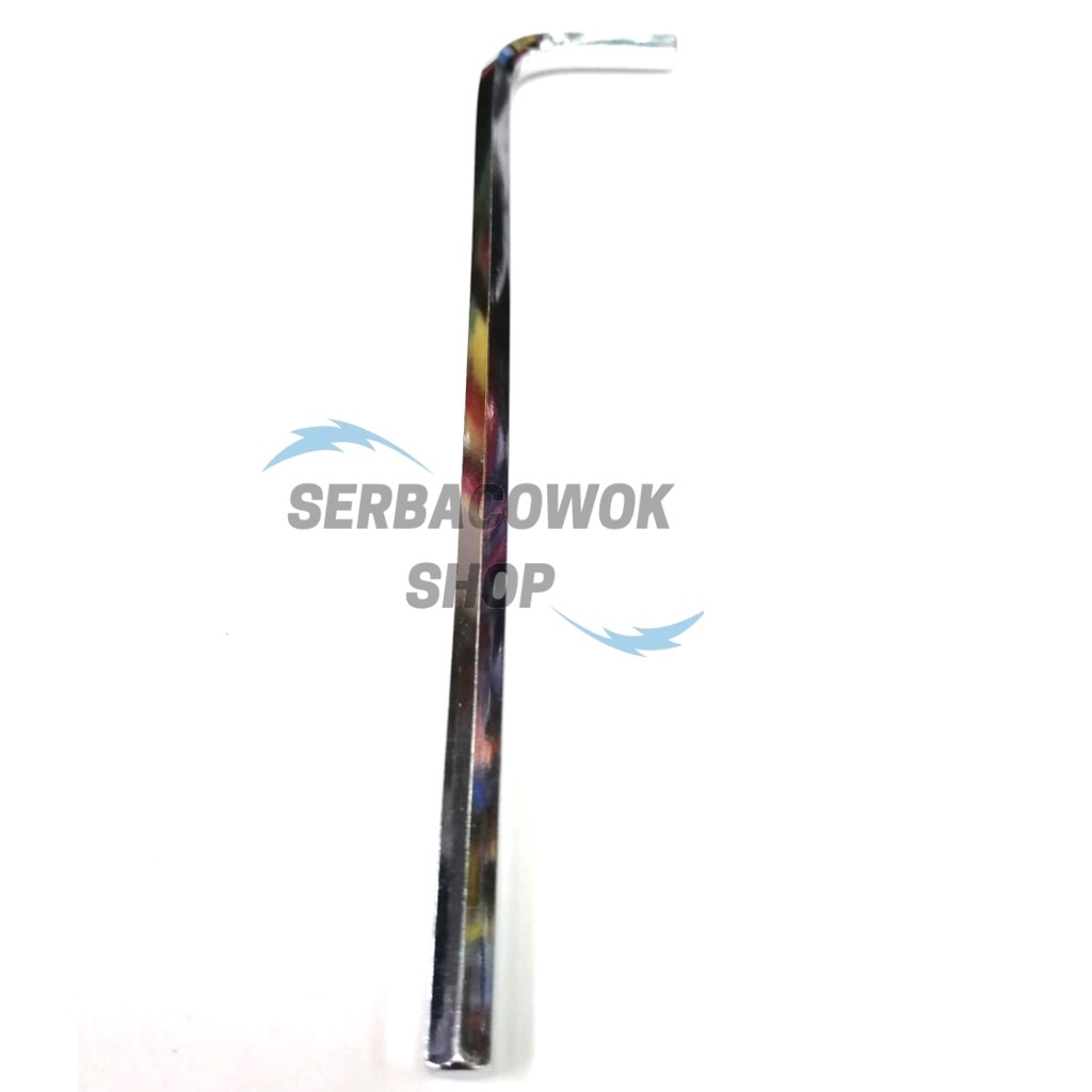 Kunci L Satuan no 6 MM CRV Chrome Termurah Berkualitas