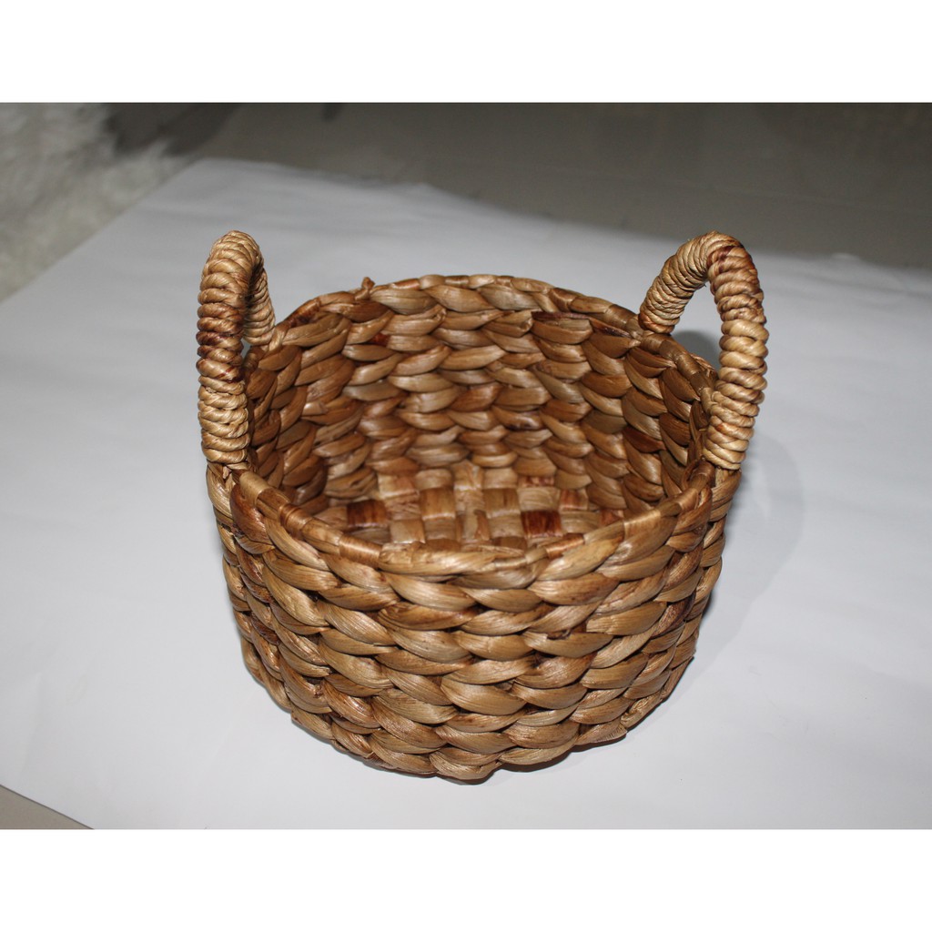 COD POT BUNGA ARTIFICIAL POT MINI ENCENG GONDOK NATURAL KERANJANG POT NATURAL COKLAT 20 CM X 20 CM