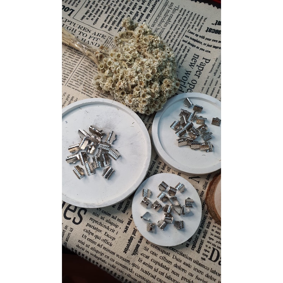 1000pcs Klep V / Klem 6mm 8mm 10mm Jepit Besi