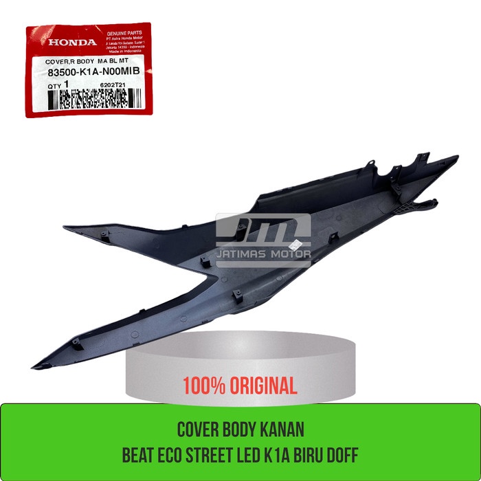 Cover body kanan beat eco LED K1A biru doff 83500-K1A-N00MIB