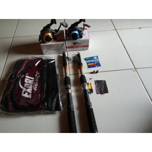 BEST Joran Bagus dan Murah 1 Set Isi 2 Pancing High Quality
