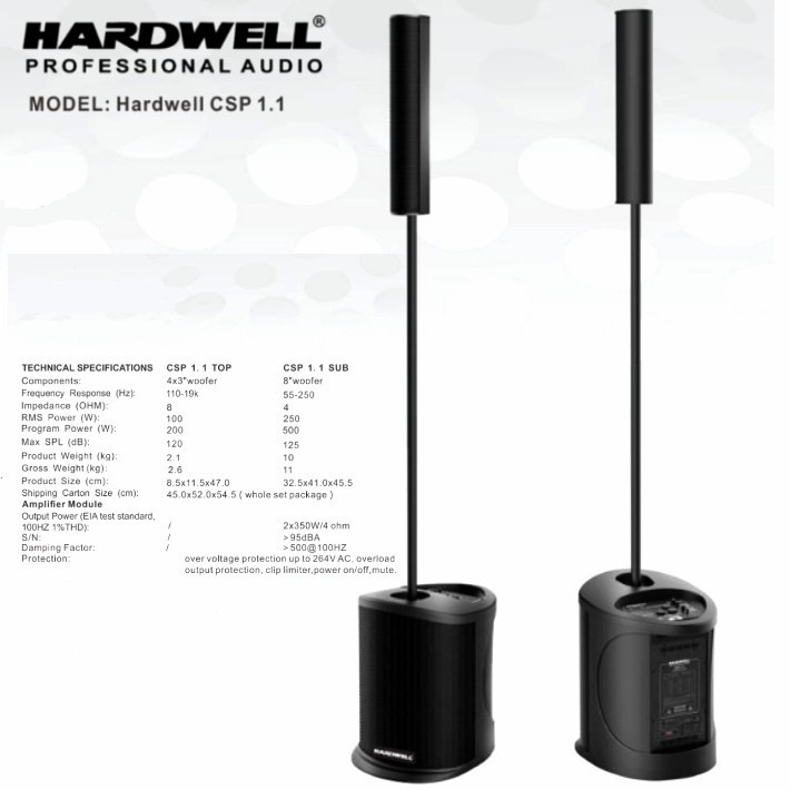 Speaker Line Array Aktif Hardwell CSP 1.1 Original