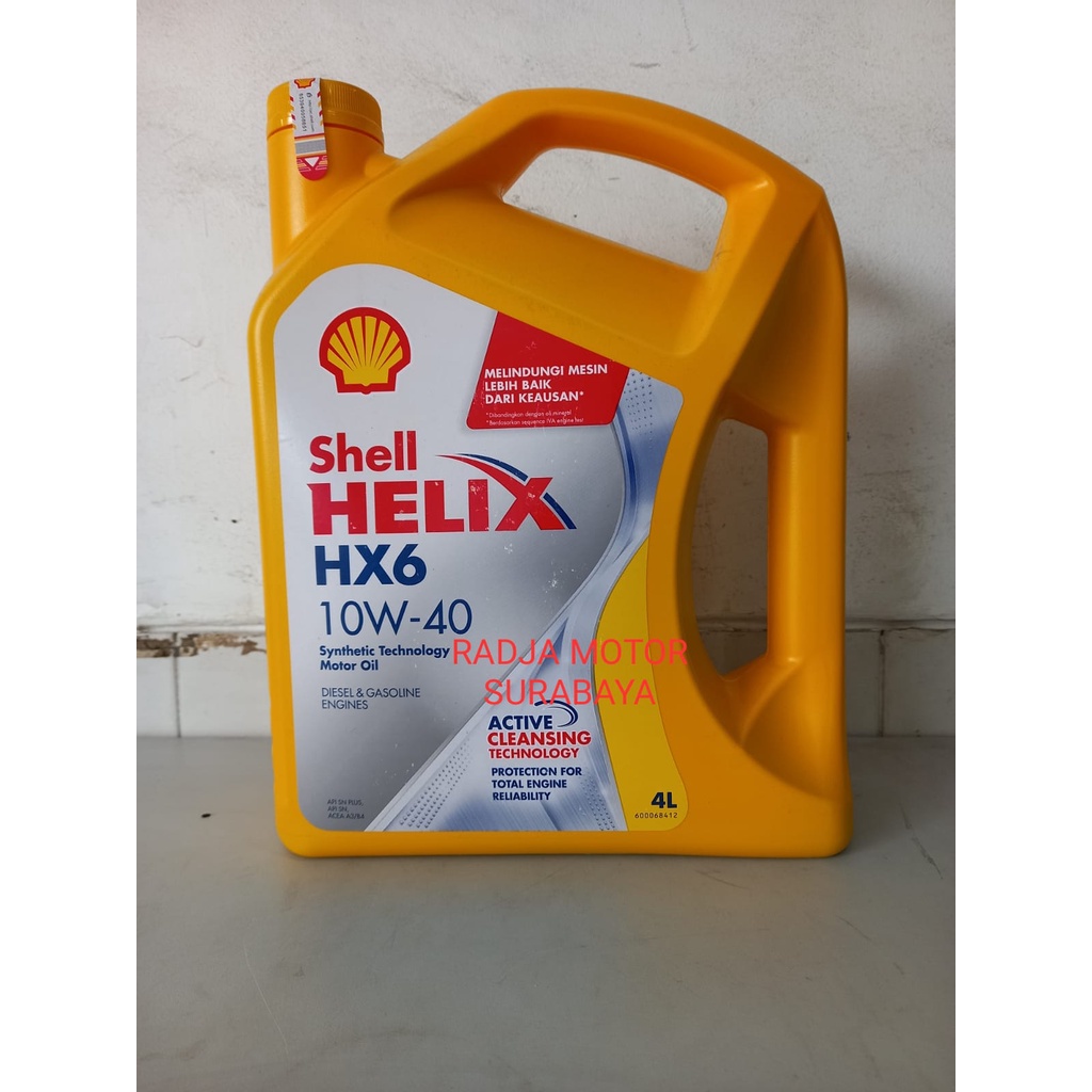 Jual Oli Mesin Mobil SHELL HELIX HX6 10W 40 4L Shopee Indonesia