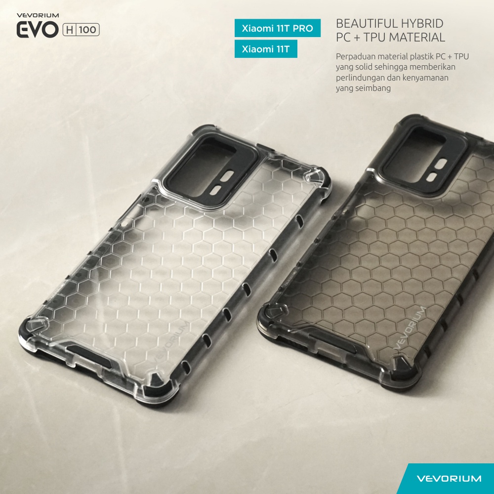 VEVORIUM EVO H100 Xiaomi 11T PRO 11T Hybrid Soft case Hard Case