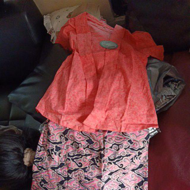 Stelan Batik/ Kebaya Anak/aurelia Kutu Baru Anak/ Batik Anak / Baju Anak / Rok Anak/ Setelan Anak