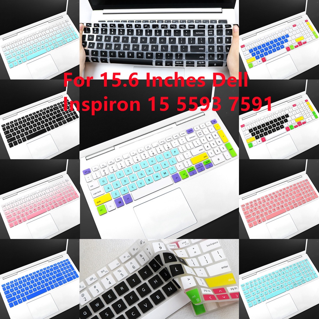 Cover Pelindung Keyboard Laptop Bahan Silikon Ultra Tipis Untuk Dell Inspiron 7000 7590 Dell Vostro 3500 3501 15.6 &quot;