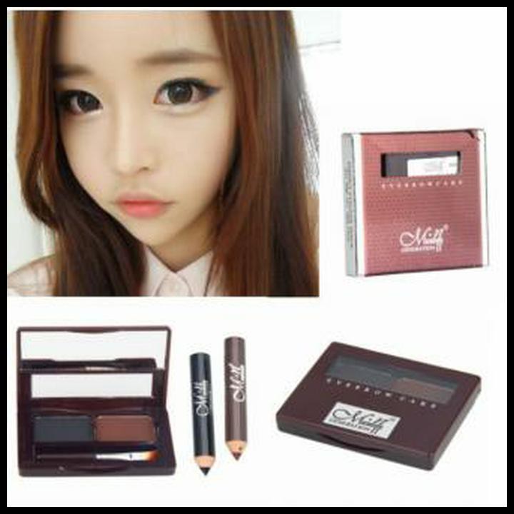 TERMURAH EYEBROW CAKE MENOW NEW / EYEBROW MN CAKE PLUS 2 PENSIL !